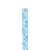 Плетен плюшен обиколник 180см 3 плитки 12см Blue