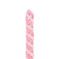 Плетен плюшен обиколник 180см 4 плитки 15см Pink