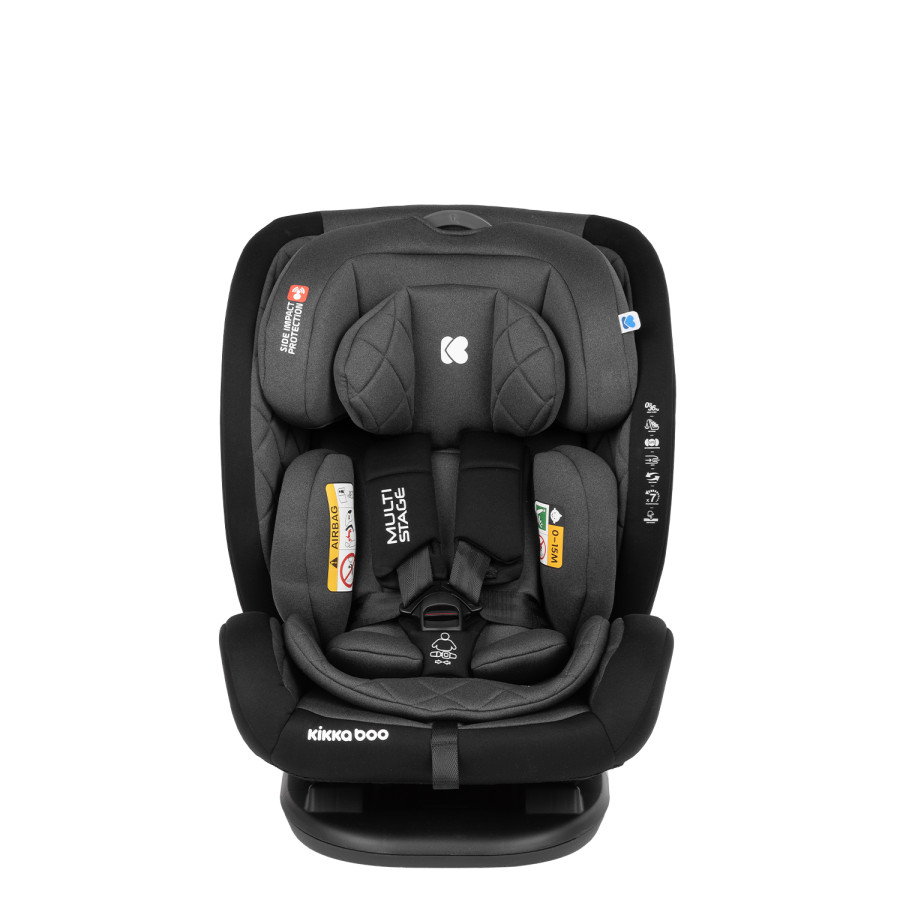 Стол за кола 0-36 кг Multistage ISOFIX Black