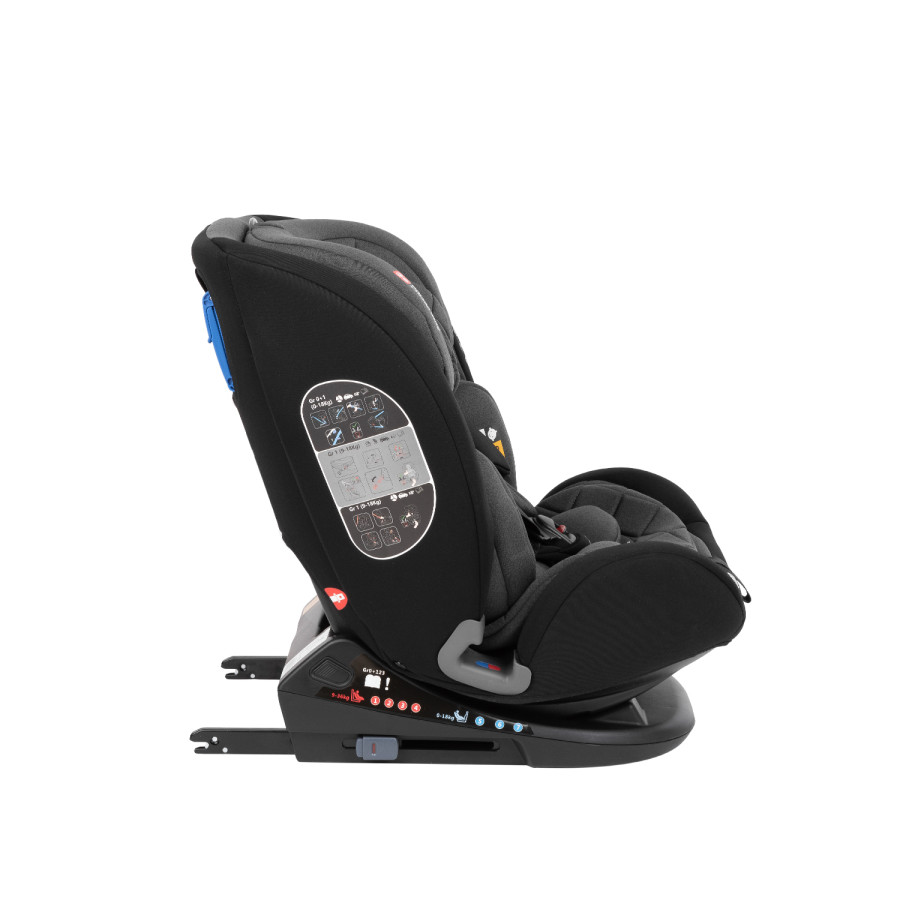 Стол за кола 0-36 кг Multistage ISOFIX Black