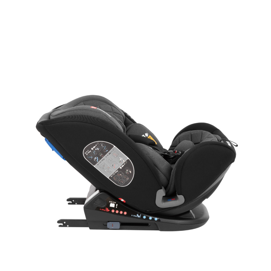 Стол за кола 0-36 кг Multistage ISOFIX Black