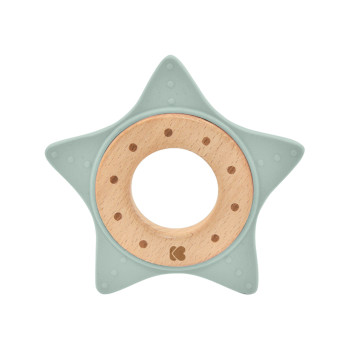 Чесалка дърво-силикон Star Mint