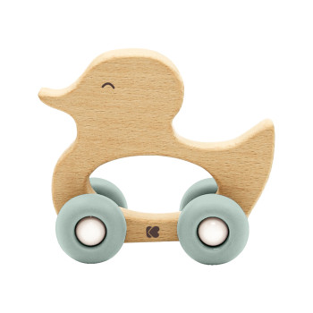 Играчка дървена с чесалка Duck Mint