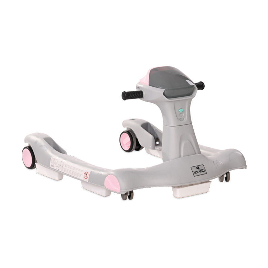 Проходилка 2в1 Rider Pink & Grey