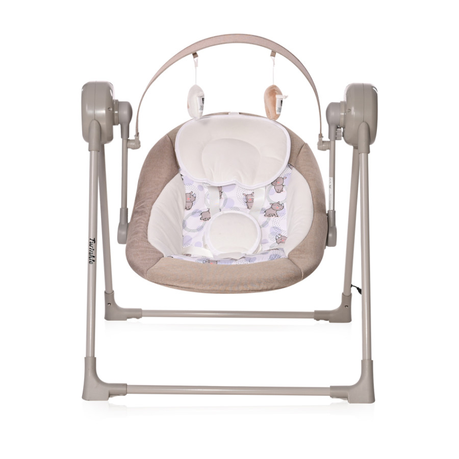 Електрическа люлка Twinkle Beige Rhino