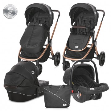 Детска количка Ramona Luxe Black с чанта