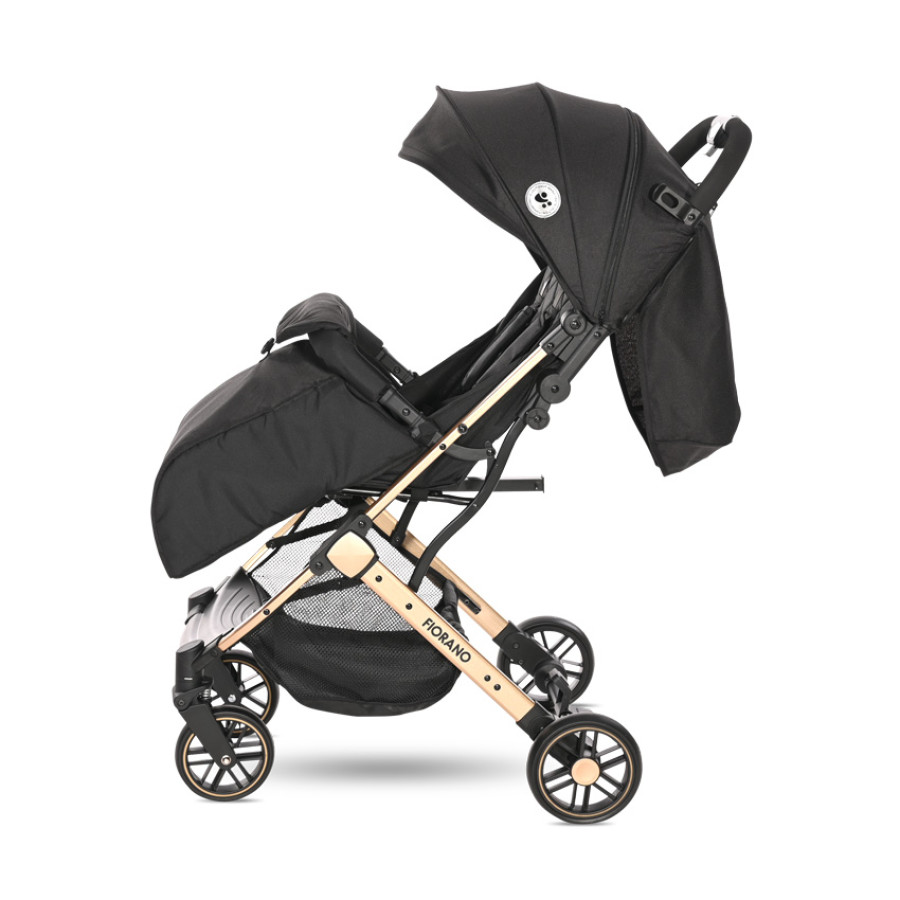 Детска количка Fiorano Black с покривало