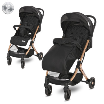 Детска количка Fiorano Black с покривало
