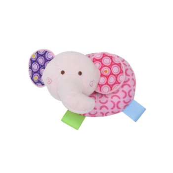 Дрънкалка Donut Lorelli Toys Слонче Розово