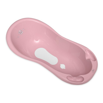 Вана 100 см нехлъзгаща с оттичане Bear Dark Pink