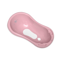Вана 84 см нехлъзгаща с оттичане Bear Dark Pink