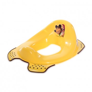 Анатомична приставка за тоалетна чиния Маша и мечока жълта