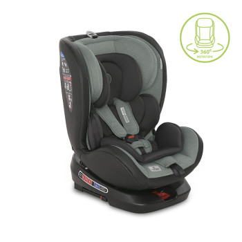 Автостол Nebula Isofix 0-36 kg rotate Iceberg Green Leather