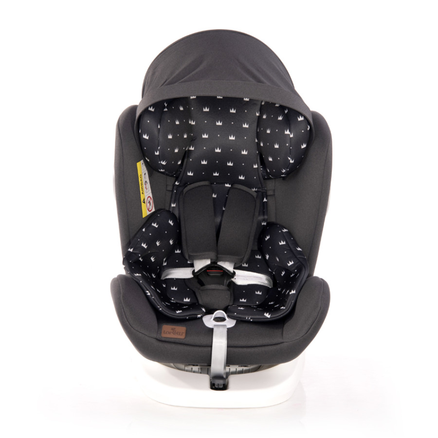 Стол за кола Lusso SPS Isofix 0-36 kg Black Crowns