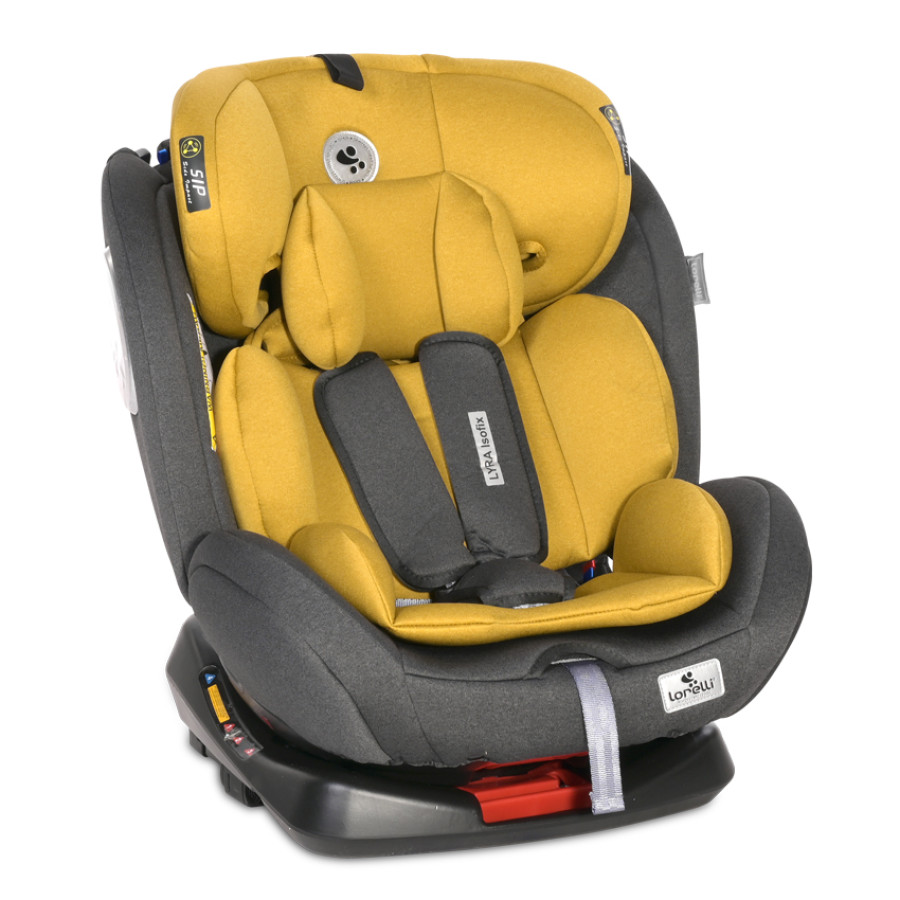 Стол за кола Lyra Isofix 0-36 kg Black & Lemon Curry