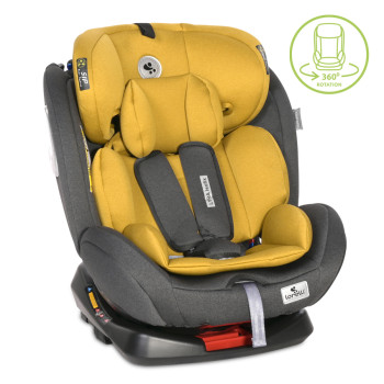 Стол за кола Lyra Isofix 0-36 kg Black & Lemon Curry