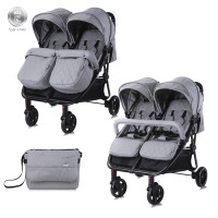 Детска количка Duo с чанта Cool Grey