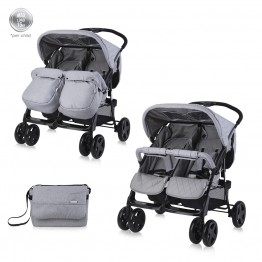 Детска количка Twin Cool Grey с чанта