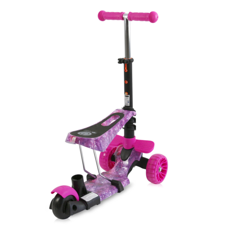 Тротинетка Draxter Plus Pink Galaxy