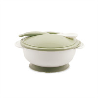 Комплект купа + лъжичка с вакуумно дъно Mint Green