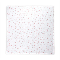 Памучна пелена 80/80 см White with Rose Stars