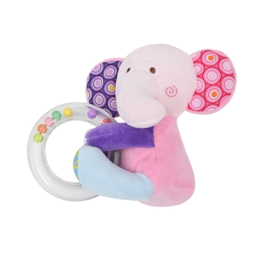 Играчка с кръг Lorelli Toys слонче розово