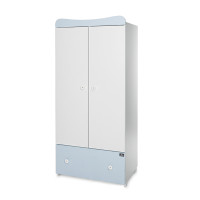 Гардероб Exclusive бяло/Baby Blue