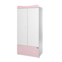 Гардероб Exclusive бяло/Orchid Pink