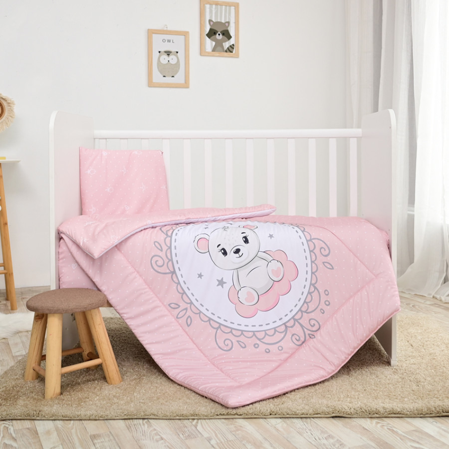 Сет Cosy 3 части ранфорс Мечо розово
