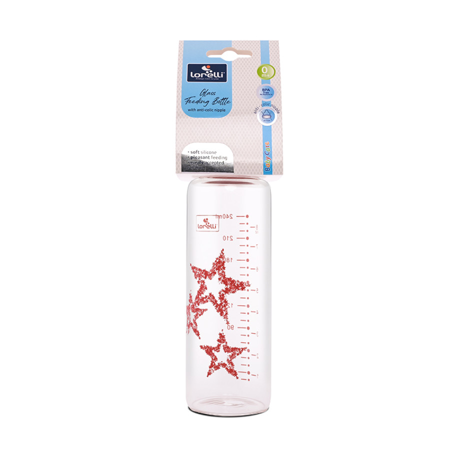 Стъклено шише Anti Colic 240 мл Blush Pink