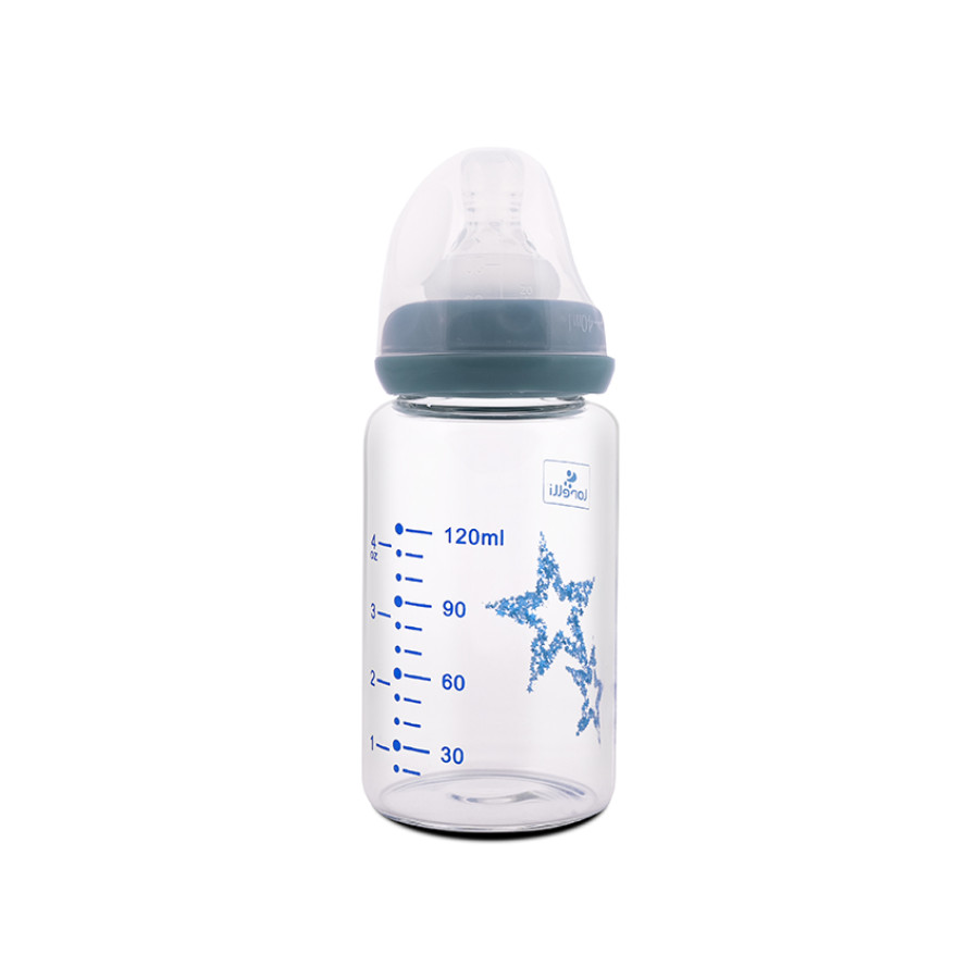 Стъклено шише Anti Colic 120 мл Moonlight Blue