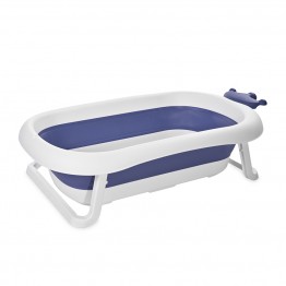 Сгъваема вана 83 см с оттичане Royal Blue