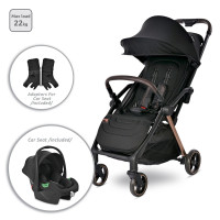 Детска количка Loret 2в1 до 22 кг авоматично сгъване Black