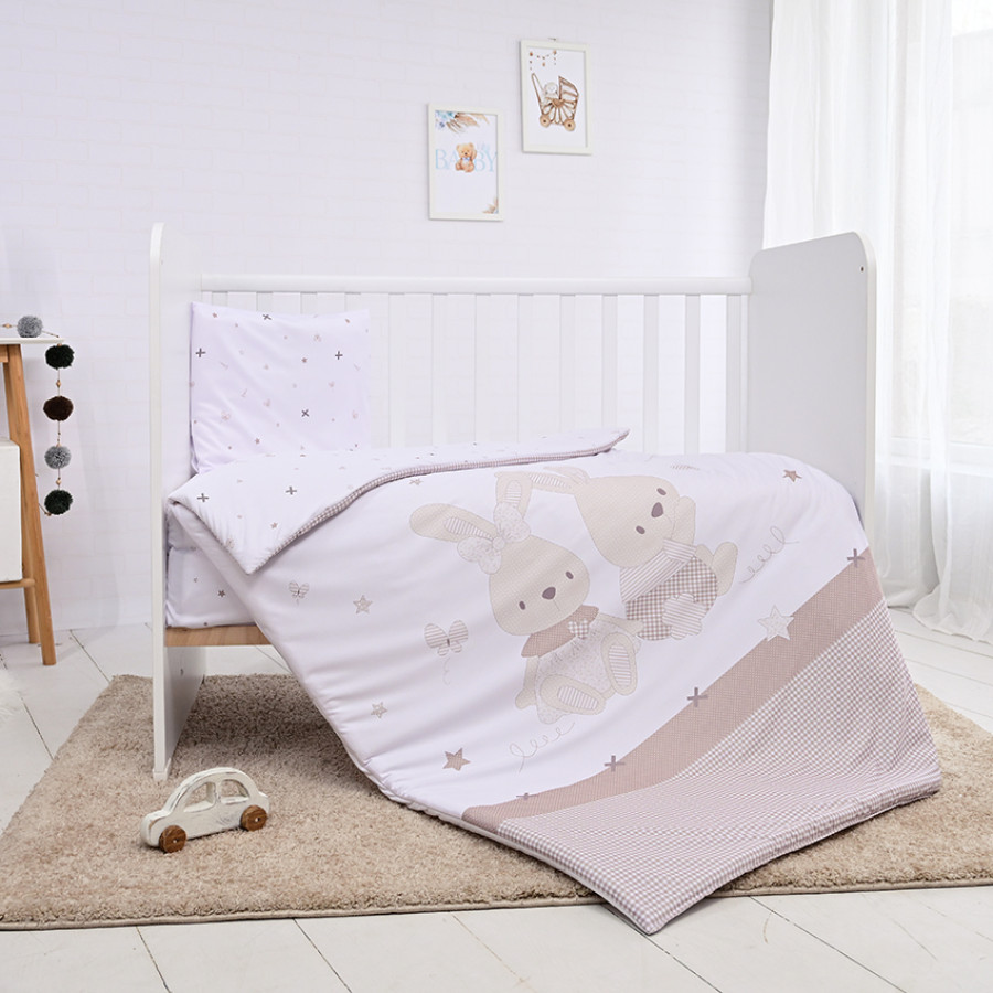 Сет Cosy 3 части ранфорс Honey Bunny бежово