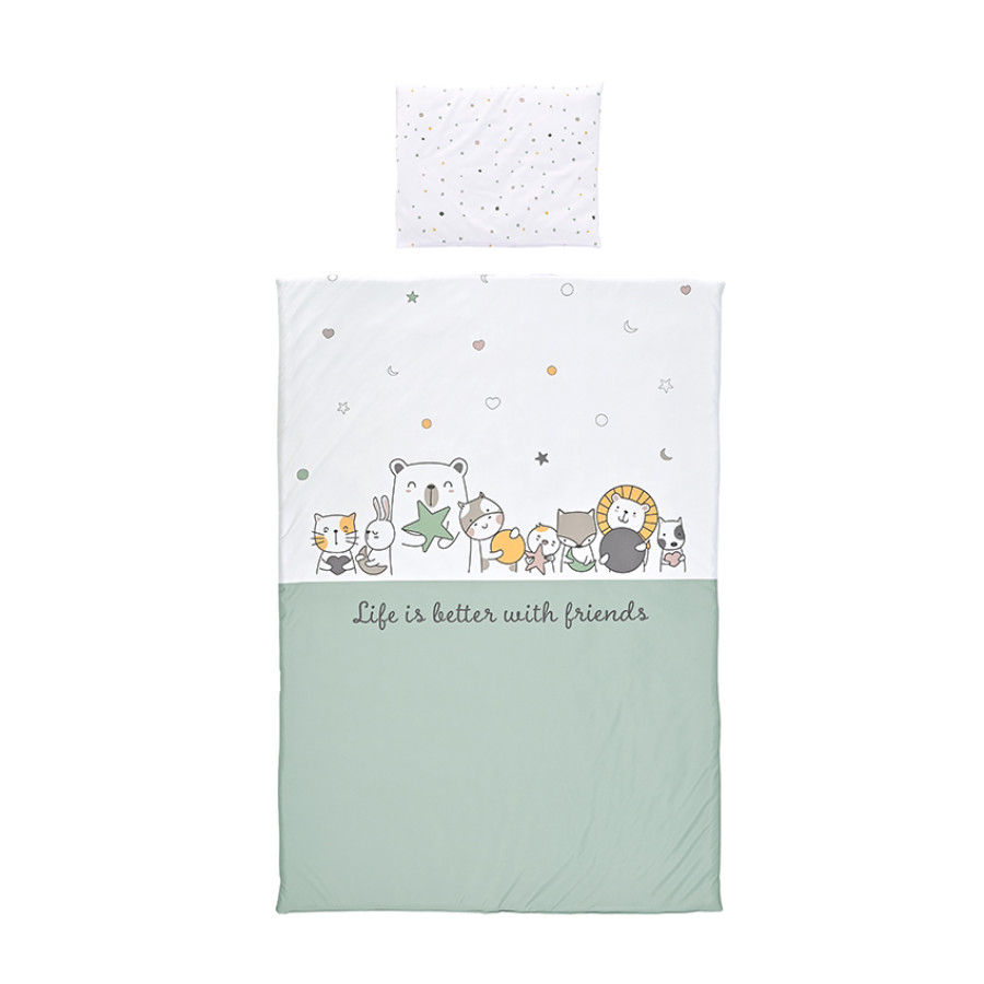 Сет Cosy 3 части ранфорс Happy Friends Mint
