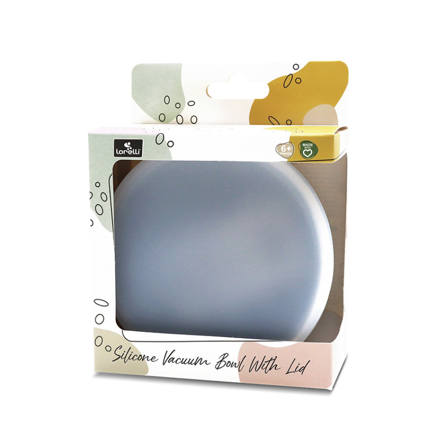 Силиконова вакуум купа с капак natural Grey