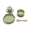 Силиконов сет за хранене 4 части Fresh Green