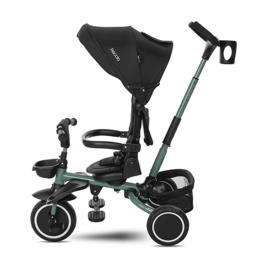Сгъваема триколка Freccia Black and Green с ротация 360