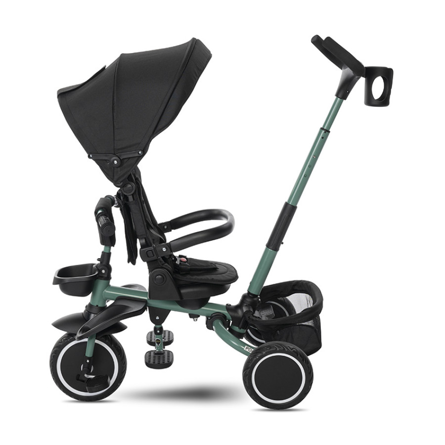 Сгъваема триколка Freccia Black and Green с ротация 360