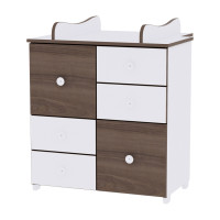 ШКАФ NEW  ЦВЯТ БЯЛО/ОРЕХ