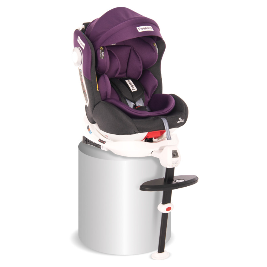 Стол за кола Pegasus Isofix 0-36kg Grey & Violet